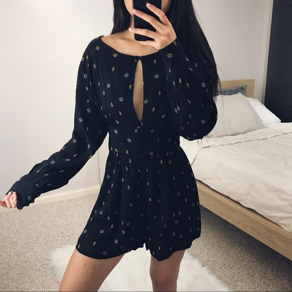 NWT Free People - Printed Romper - Picture 3 of 8